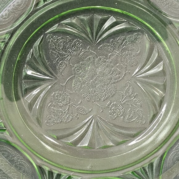 Uranium Depression Plates Set Of 3 Collectible Highly Ornate Geiger Tested - Picture 9 of 12